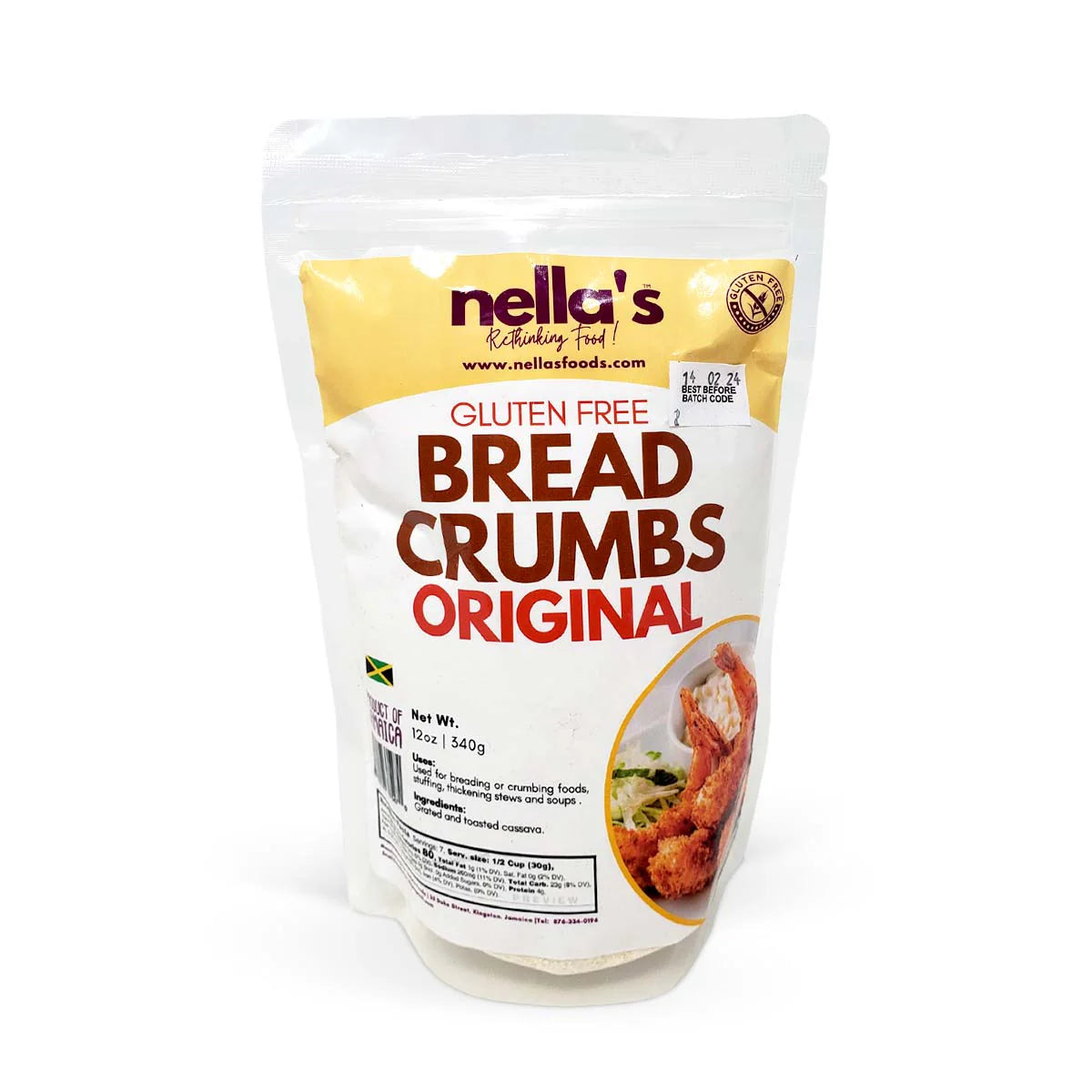 Nella's Tendaronis Gluten Free Bread Crumbs Original, 12oz